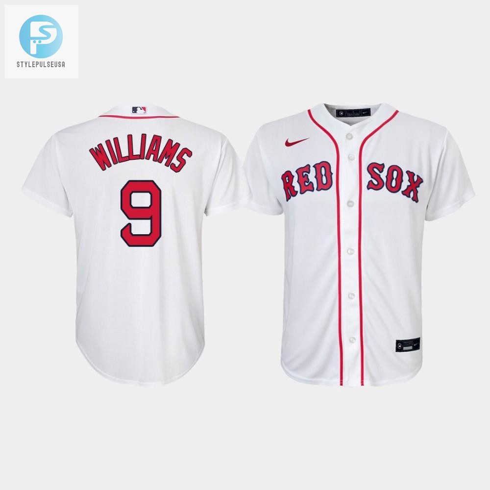 Youth Boston Red Sox Ted Williams 9 White Home Jersey 