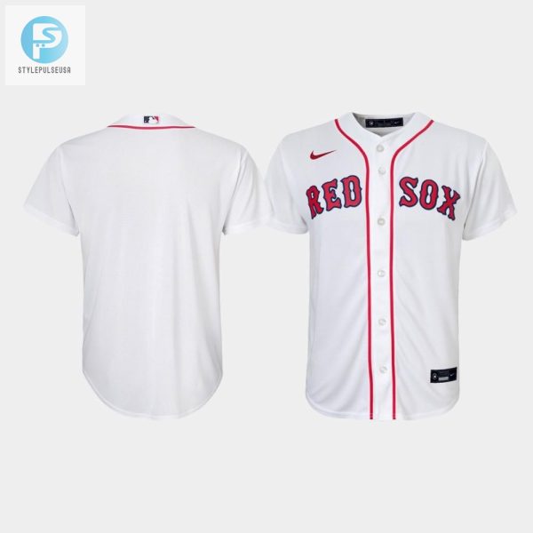 Youth Boston Red Sox White Home Jersey stylepulseusa 1 1