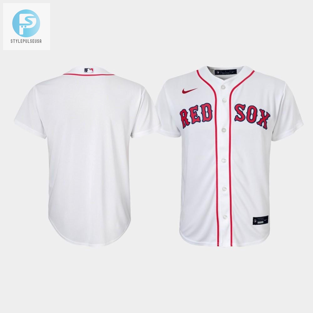 Youth Boston Red Sox White Home Jersey 