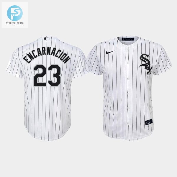 Youth Chicago White Sox Edwin Encarnacion 23 White Home Jersey stylepulseusa 1 1