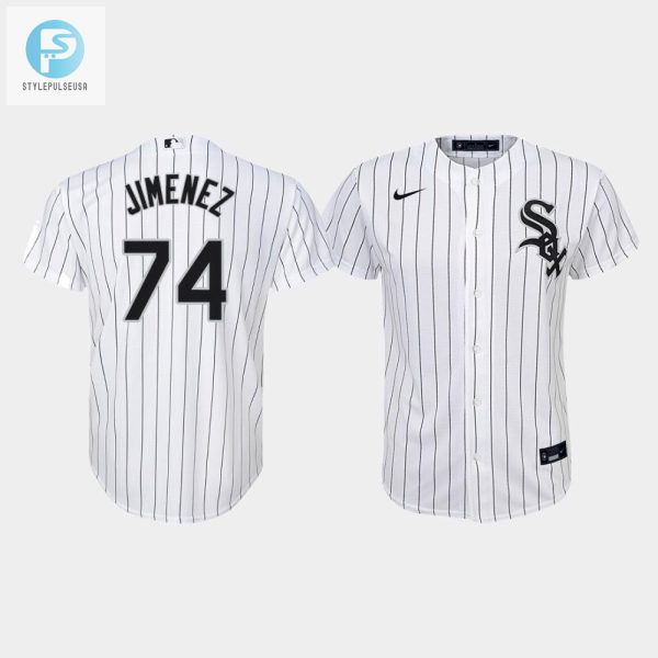 Youth Chicago White Sox Eloy Jimenez 74 White Home Jersey stylepulseusa 1