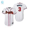 Youth Dale Murphy 3 Jersey Atlanta Braves White 202223 Gold Program Jersey stylepulseusa 1