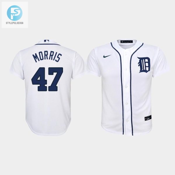 Youth Detroit Tigers 47 Jack Morris Home White Jersey stylepulseusa 1