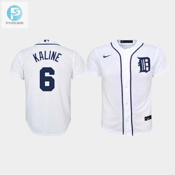 Youth Detroit Tigers 6 Al Kaline Home White Jersey stylepulseusa 1 1