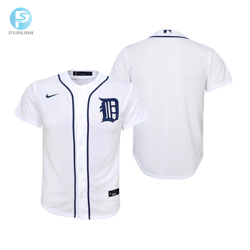 Youth Detroit Tigers Mlb Team Collection 2020 Alternate White Jersey Gift For Tigers Fans Baseball Fans 