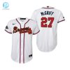 Youth Fred Mcgriff 27 Jersey Atlanta Braves White 202223 Gold Program Jersey stylepulseusa 1