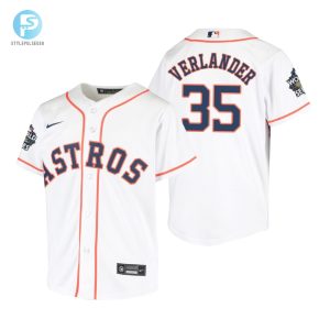 Youth Houston Astros Justin Verlander 35 White 202223 World Series Jersey stylepulseusa 1 1