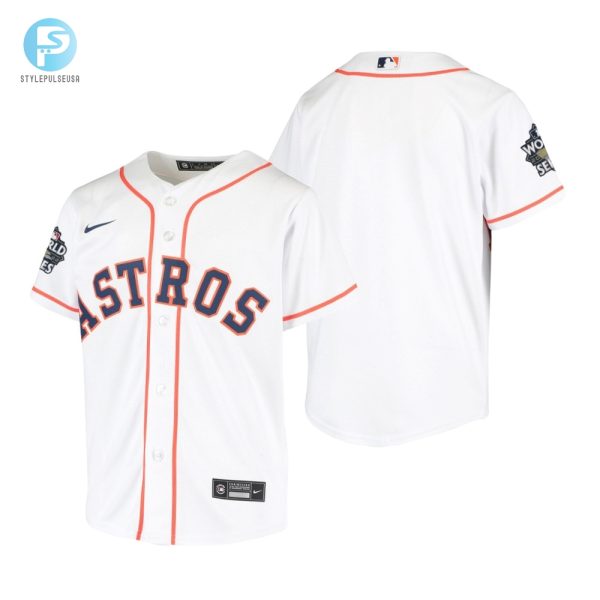 Youth Houston Astros White 202223 World Series Jersey stylepulseusa 1