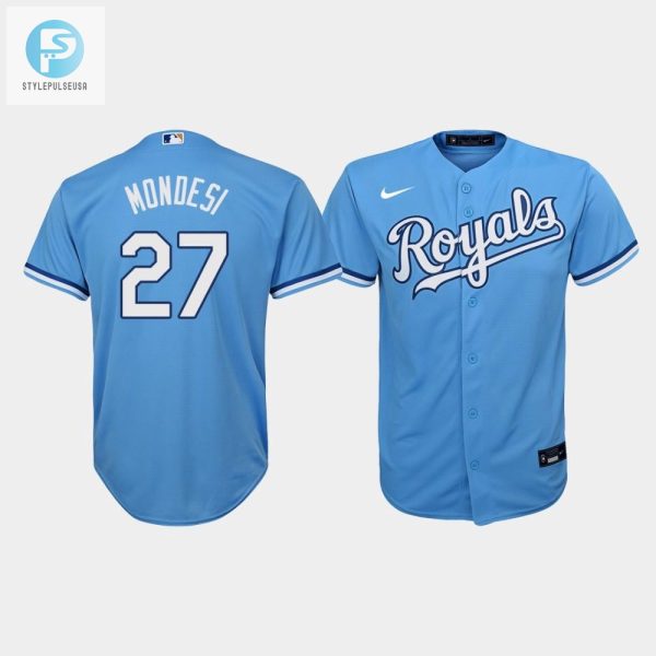 Youth Kansas City Royals Adalberto Mondesi 27 Light Blue Alternate Jersey stylepulseusa 1