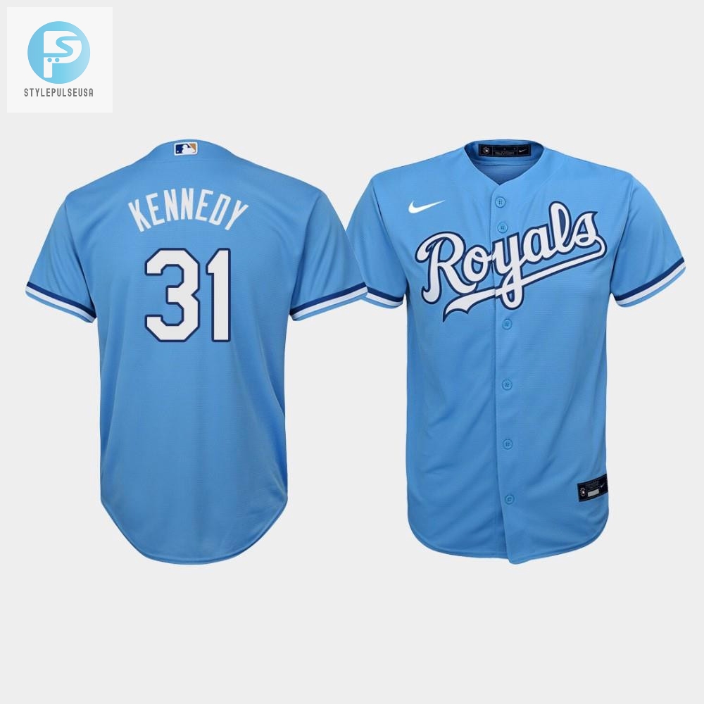 Youth Kansas City Royals Ian Kennedy 31 Light Blue Alternate Jersey 