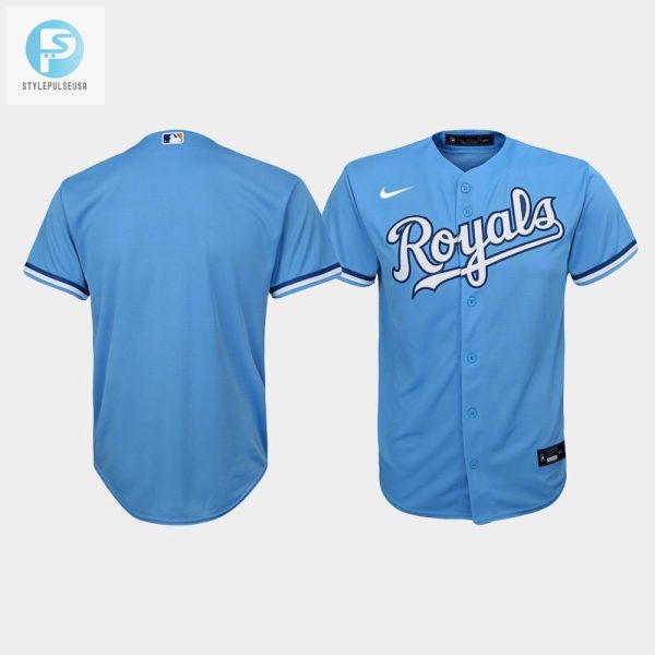 Youth Kansas City Royals Light Blue Alternate Jersey stylepulseusa 1