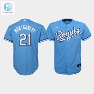 Youth Kansas City Royals Mike Montgomery 21 Light Blue Alternate Jersey stylepulseusa 1 1