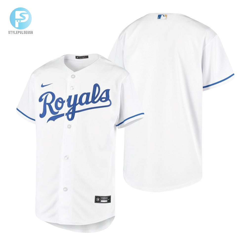 Youth Kansas City Royals Mlb Team Collection 2020 Alternate White Jersey Gift For Royals Fans Baseball Fans 