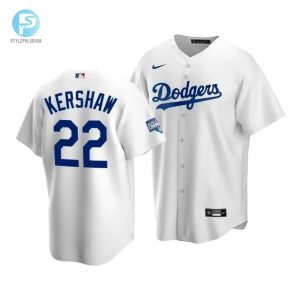 Youth Los Angeles Dodgers Clayton Kershaw 22 2020 World Series Champions Home Jersey White stylepulseusa 1 1