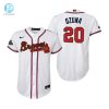 Youth Marcell Ozuna 20 Jersey Atlanta Braves White 202223 Gold Program Jersey stylepulseusa 1