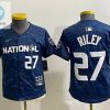 Youth National League 27 Austin Riley Nike 2023 Mlb All Star Game Limited Player Jersey Royal stylepulseusa 1