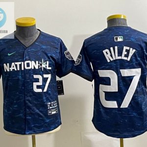 Youth National League 27 Austin Riley Nike 2023 Mlb All Star Game Limited Player Jersey Royal stylepulseusa 1 1