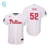 Youth Philadelphia Phillies Brad Hand 52 White 202223 World Series Jersey stylepulseusa 1