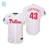 Youth Philadelphia Phillies Noah Syndergaard 43 White 202223 World Series Jersey stylepulseusa 1