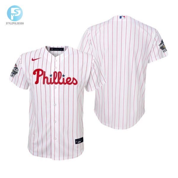 Youth Philadelphia Phillies White 202223 World Series Jersey stylepulseusa 1