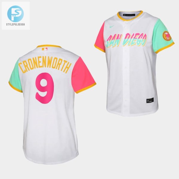 Youth San Diego Padres Jake Cronenworth 9 White Jersey 202223 City Connect Shirt stylepulseusa 1 1