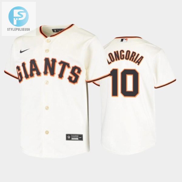 Youth San Francisco Giants 10 Evan Longoria Cream Home Jersey stylepulseusa 1