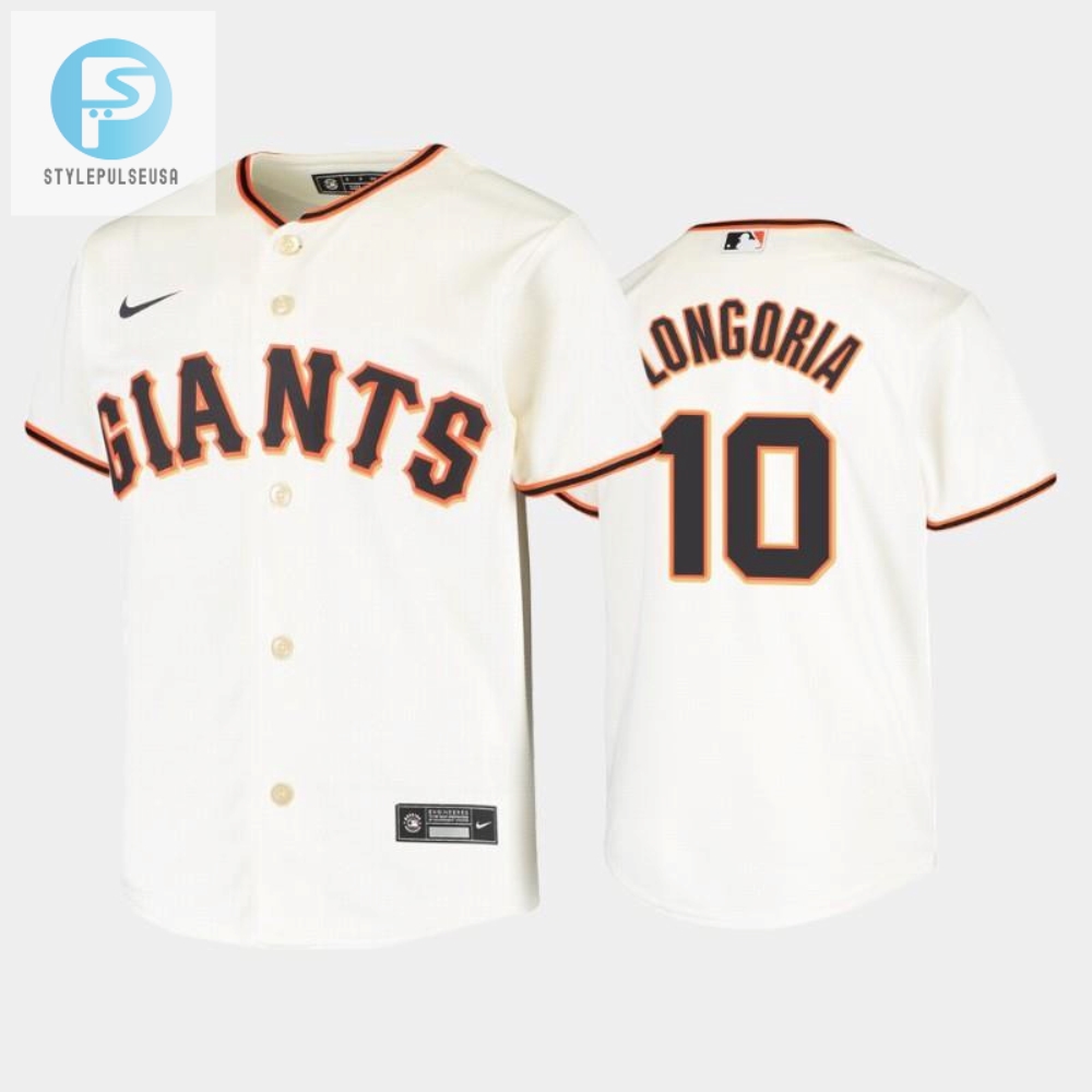 Youth San Francisco Giants 10 Evan Longoria Cream Home Jersey 