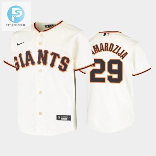 Youth San Francisco Giants 29 Jeff Samardzija Cream Home Jersey stylepulseusa 1