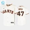 Youth San Francisco Giants 47 Johnny Cueto Cream Home Jersey stylepulseusa 1