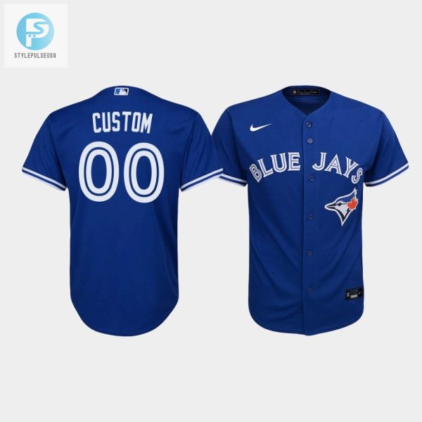 Youth Toronto Blue Jays Custom 00 Royal Alternate Jersey stylepulseusa 1 1