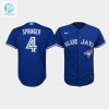 Youth Toronto Blue Jays George Springer 4 Royal Alternate Jersey stylepulseusa 1