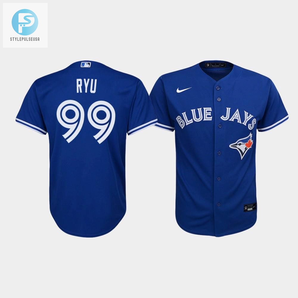 Youth Toronto Blue Jays Hyunjin Ryu 99 Royal Alternate Jersey 