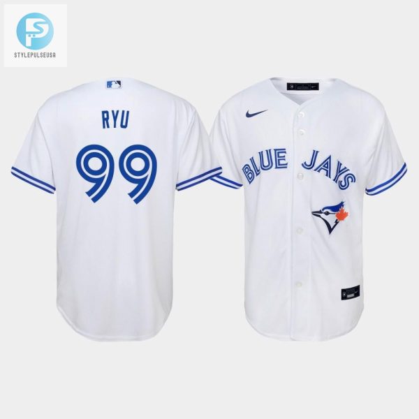 Youth Toronto Blue Jays Hyunjin Ryu 99 White Home Jersey stylepulseusa 1