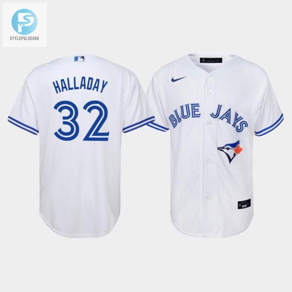 Youth Toronto Blue Jays Roy Halladay 32 White Home Jersey stylepulseusa 1