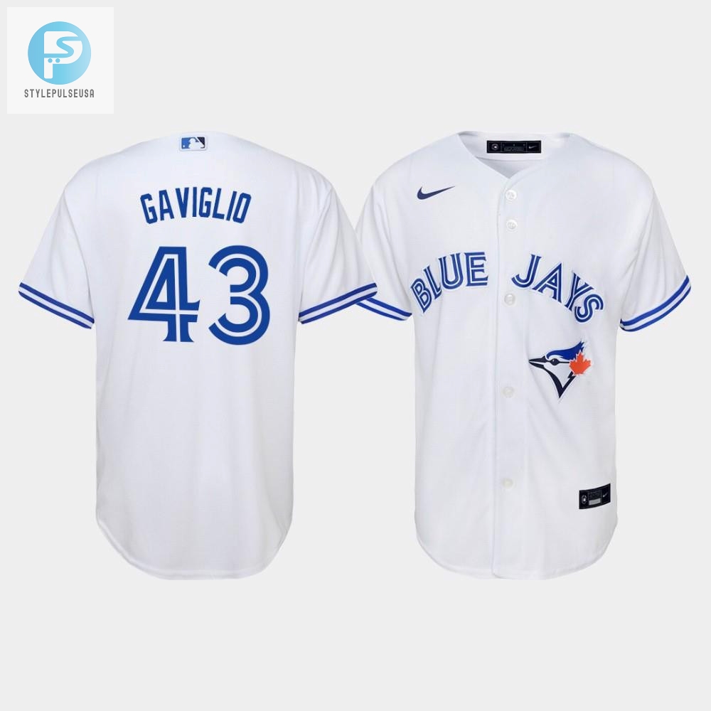 Youth Toronto Blue Jays Sam Gaviglio 43 White Home Jersey 