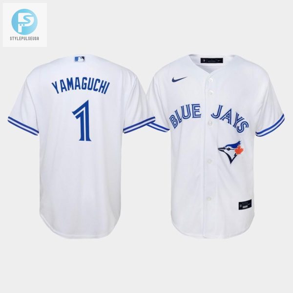 Youth Toronto Blue Jays Shun Yamaguchi 1 White Home Jersey stylepulseusa 1