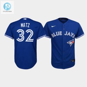 Youth Toronto Blue Jays Steven Matz 32 Royal Alternate Jersey stylepulseusa 1 1