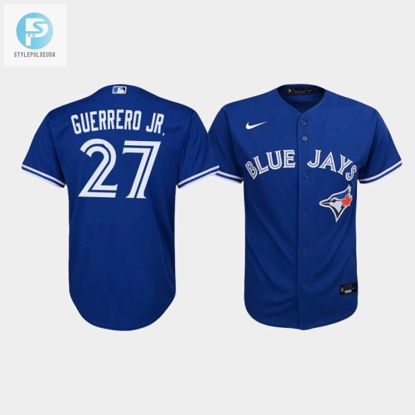 Youth Toronto Blue Jays Vladimir Guerrero Jr. 27 Royal Alternate Jersey stylepulseusa 1